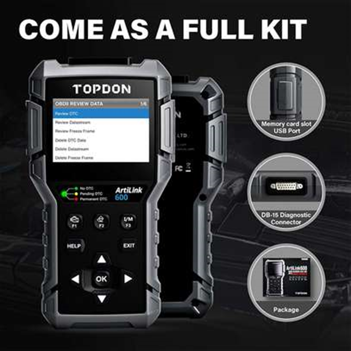 Topdon AL600 3 System Diagnostic Tool + 3 Special Function - Image 3