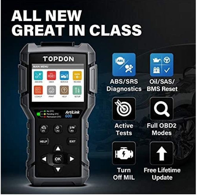 Topdon AL600 3 System Diagnostic Tool + 3 Special Function - Image 2